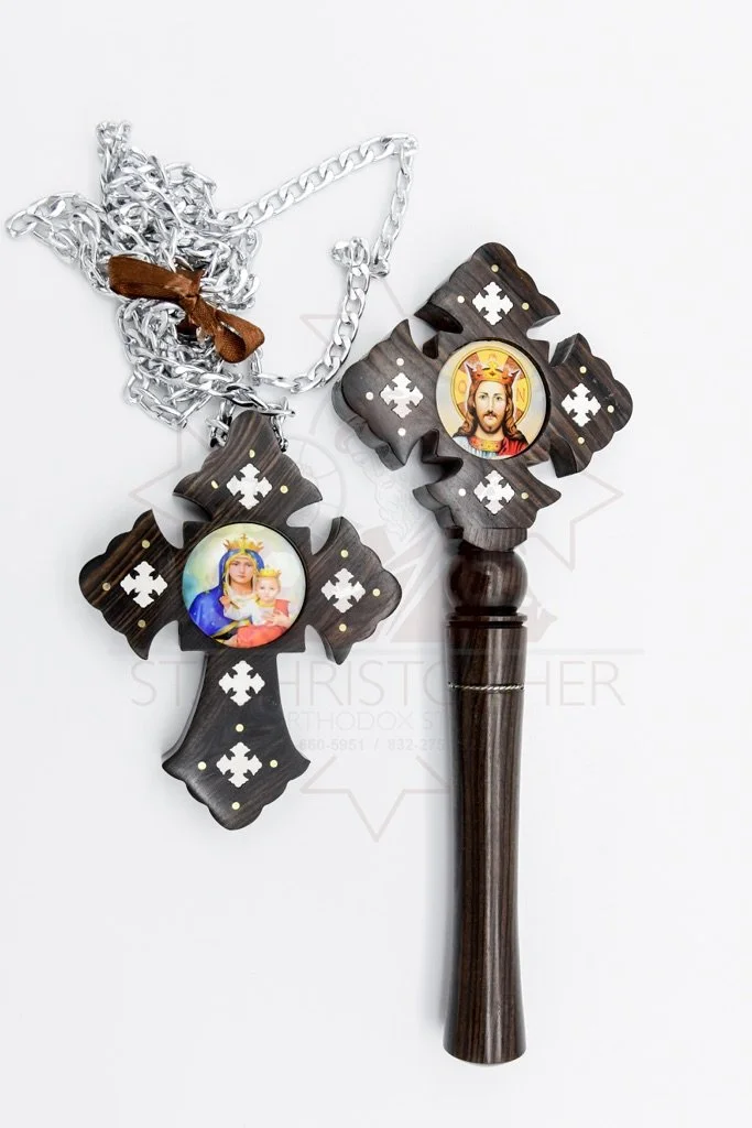 Ebony Wood Cross Sets — Shop — St. Christopher Orthodox Store